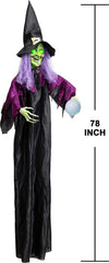 78in Halloween Hanging Witch with Magic Ball