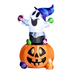 5ft Halloween Inflatable Gripping Candy Ghost