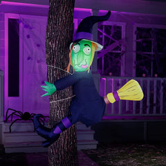 4ft Crashing Witch Into Tree Inflatable
