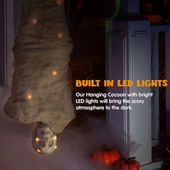 65in Halloween Animated Hanging Cocoon Decoration