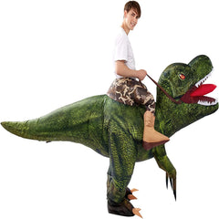 Green Digital Printing T-Rex Inflatable Ride-on Costume