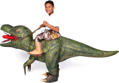 Green Digital Printing T-Rex Inflatable Ride-on Costume