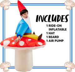 Ride-on Mushrooms And Dwarves Inflatable Costume