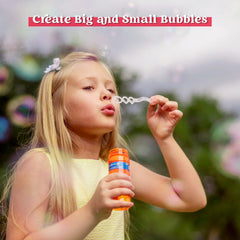 4 oz. Bubble Bottles with wand, 12 Pcs