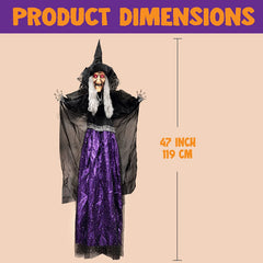 47in Animated Hanging Witch