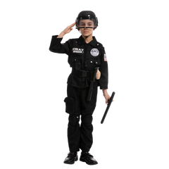 SWAT Officer Costume Role Play Cosplay - Child