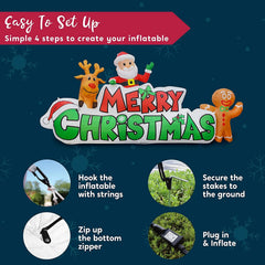 10ft Inflatable Merry Christmas