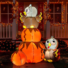 6ft Inflatable Stacking Pumpkin Turkey