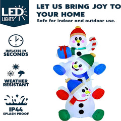 6ft Tall Snowman Inflatable