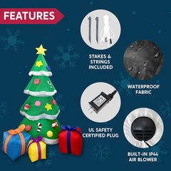 7ft Christmas Tree with Presents Inflatable