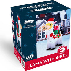 6ft Christmas Llama Inflatable