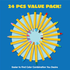 JOYIN - Face and Body Crayon Pack (24 Colors)