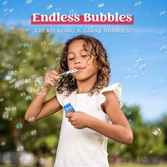 SLOOSH - Assorted Colors Bubble Solution Bottles with wand, 24 Pack