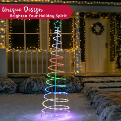6ft Smart Animated Lightshow Spiral Christmas Tree