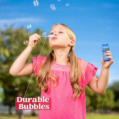 SLOOSH - Assorted Colors Bubble Solution Bottles with wand, 24 Pack