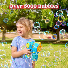 Bubble Gun Machine with Bubble Refill Solution