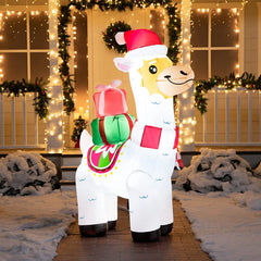 6ft Christmas Llama Inflatable