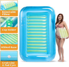 Inflatable Suntan Blue Green