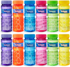 4 oz. Bubble Bottles with wand, 12 Pcs