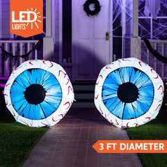 3ft Halloween Inflatable Large Set of Eyes