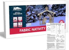 5ft Fabric Nativity Scene 160 LED Warm White