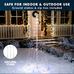 6ft Animated Lightshow Cone Christmas Tree