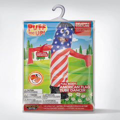 Inflatable American Flag Tube Dancer Costume