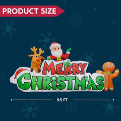 10ft Inflatable Merry Christmas