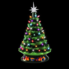 15" Tabletop Prelit Ceramic Christmas Tree