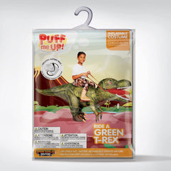 Green Digital Printing T-Rex Inflatable Ride-on Costume