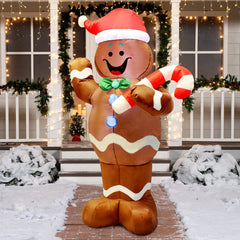 5ft Tall Gingerbread Man Christmas Inflatable
