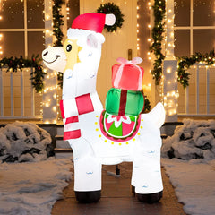 6ft Christmas Llama Inflatable