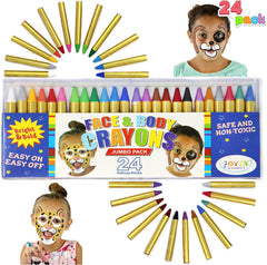 JOYIN - Face and Body Crayon Pack (24 Colors)
