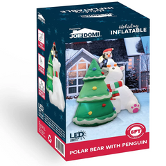6ft Polar Bear Christmas Tree Inflatable
