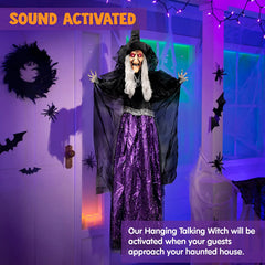 47in Animated Hanging Witch