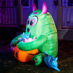 5ft Halloween Inflatable Monster Candy