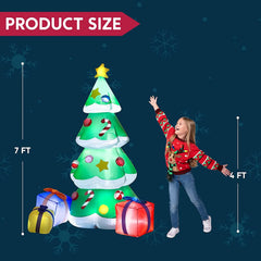 7ft Christmas Tree with Presents Inflatable