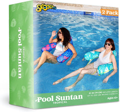 2Pcs Deluxe Pool Lounge Chair
