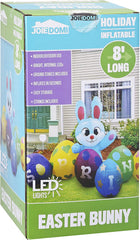 Jumbo Easter Bunny with Build-in LEDs Inflatable Outdoor Decoration (8ft)