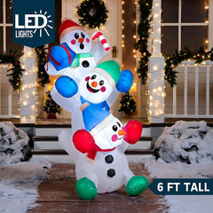 6ft Tall Snowman Inflatable