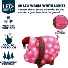 Tinsel Pig LED Yard Light