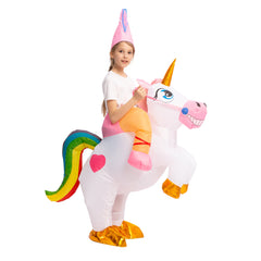 Unicorn Ride-On Inflatable Costume - Child