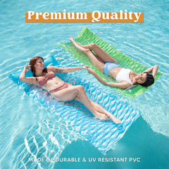 2 Pcs Inflatable Pool Mat