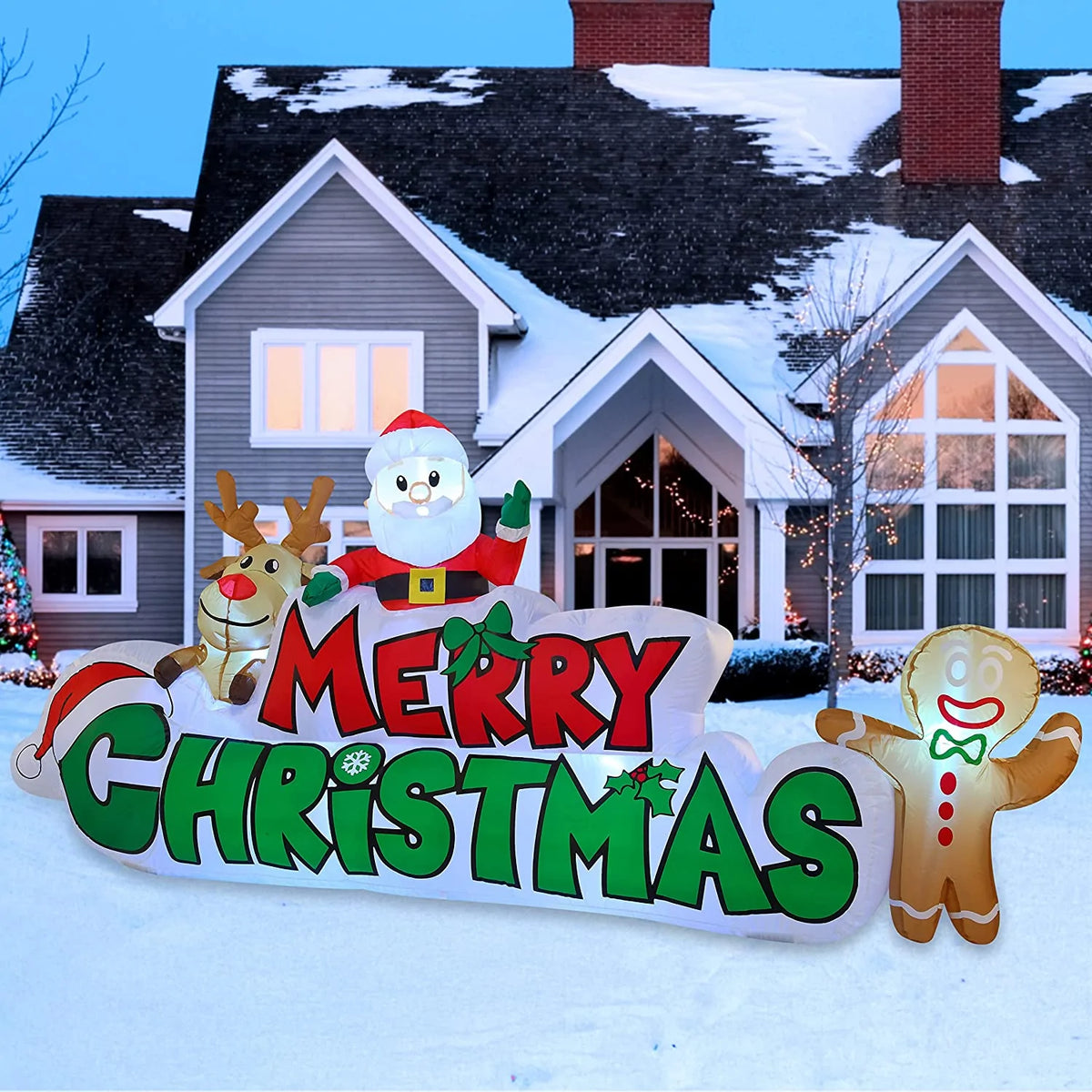 10ft Inflatable Merry Christmas