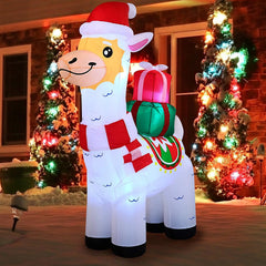 6ft Christmas Llama Inflatable