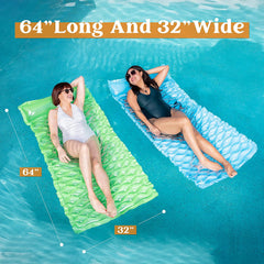 2 Pcs Inflatable Pool Mat