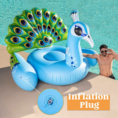 SLOOSH - 66" Giant Peacock Raft