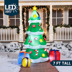 7ft Christmas Tree with Presents Inflatable