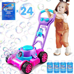 Sloosh Bubble Lawn Mower Toddler Toys, Pink
