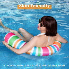2Pcs Inflatable Pool Float Chairs 29in